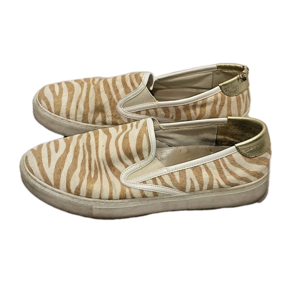 Ann Taylor Zebra Print Slip On Sneakers GUC Womens Size 8 π¦β¨ - Picture 2 of 8
